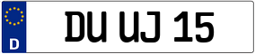 Trailer License Plate